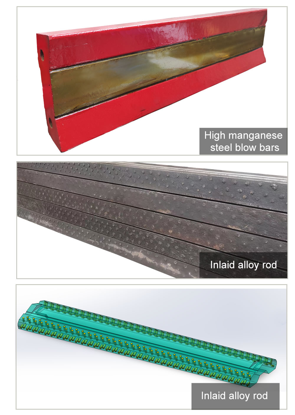 High Manganese Steel Blow Bars