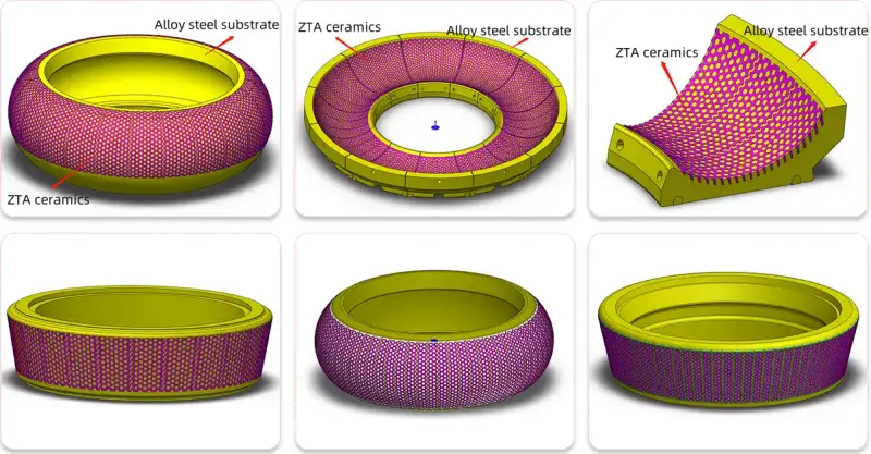 Ceramic grinding roller